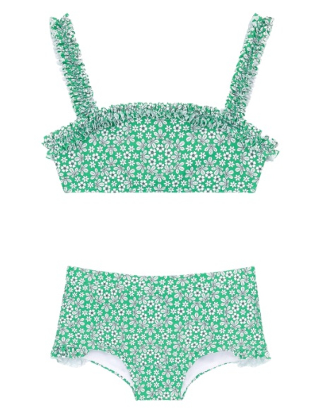 Minnow girls godwin bandeau bikini & swim shorts, size 11/12 EUC - Picture 3 of 4